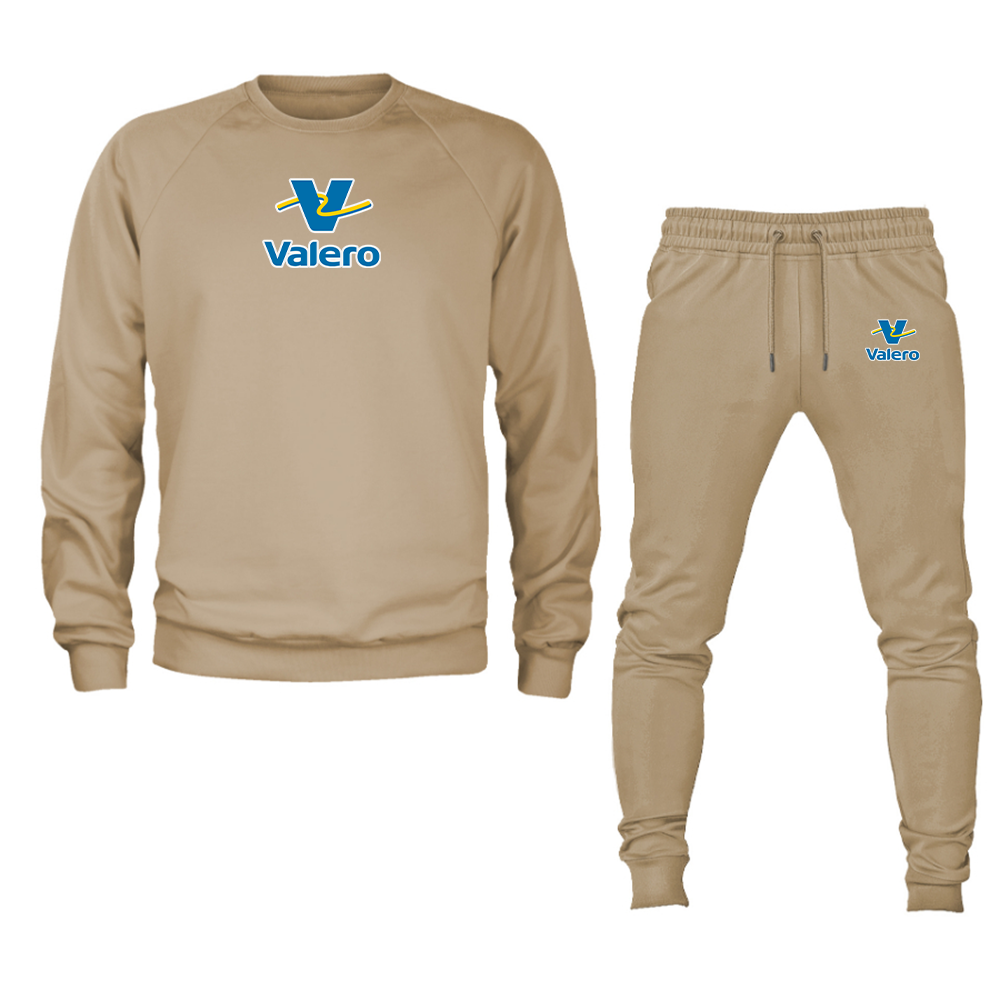 Men's Valero Gas Station Crewneck Sweatshirt Joggers Suit
